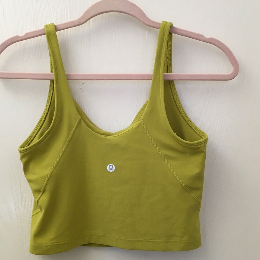 Lululemon athletica Scoop Neck Cropped Tank - Chartreuse Green